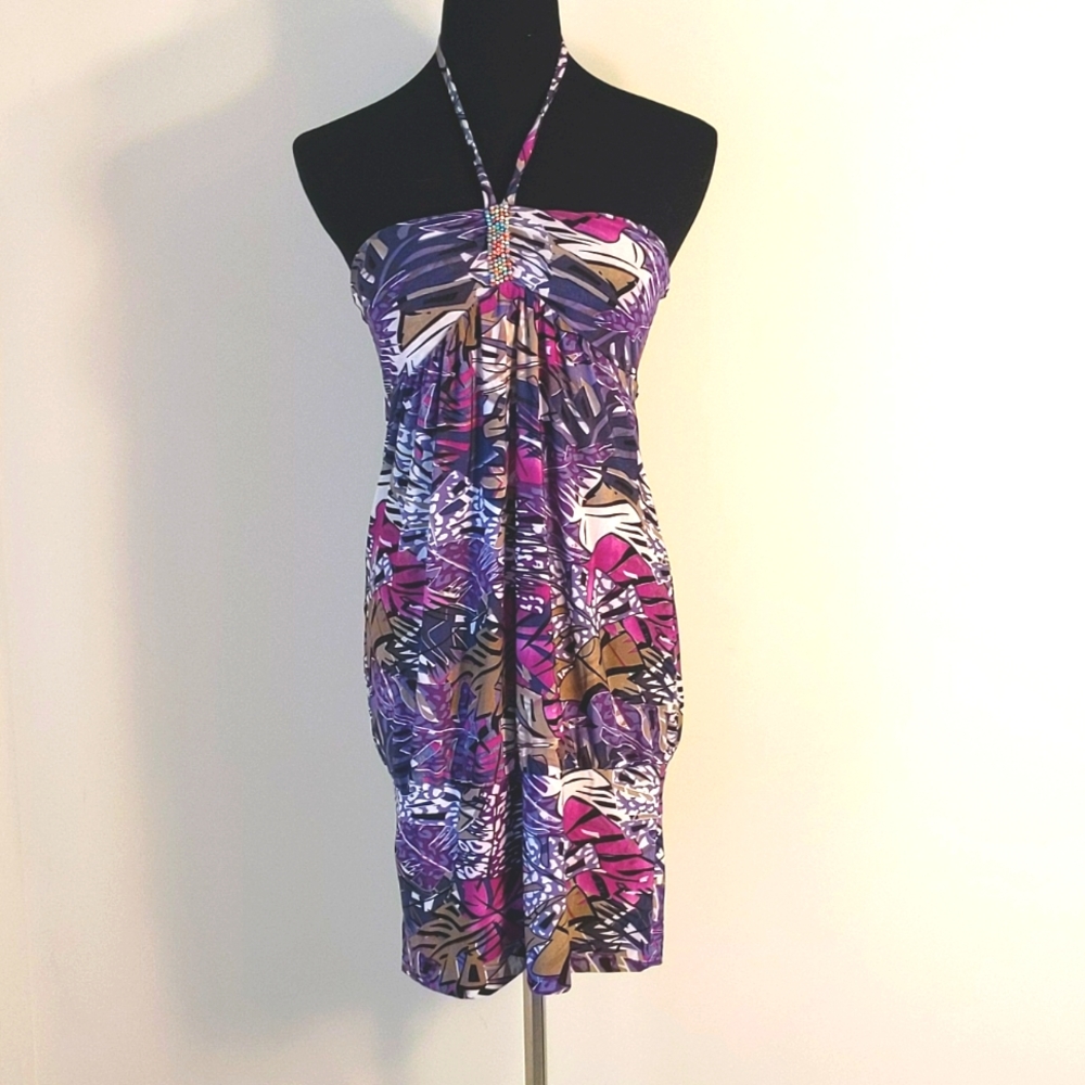 Buba Modo, Tropical Print Dress, M, EUC
